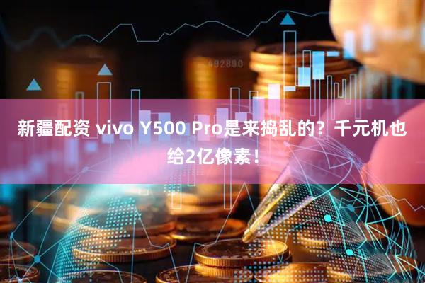新疆配资 vivo Y500 Pro是来捣乱的？千元机也给2亿像素！