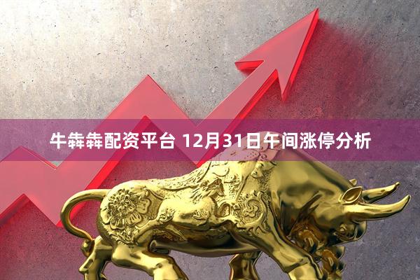 牛犇犇配资平台 12月31日午间涨停分析